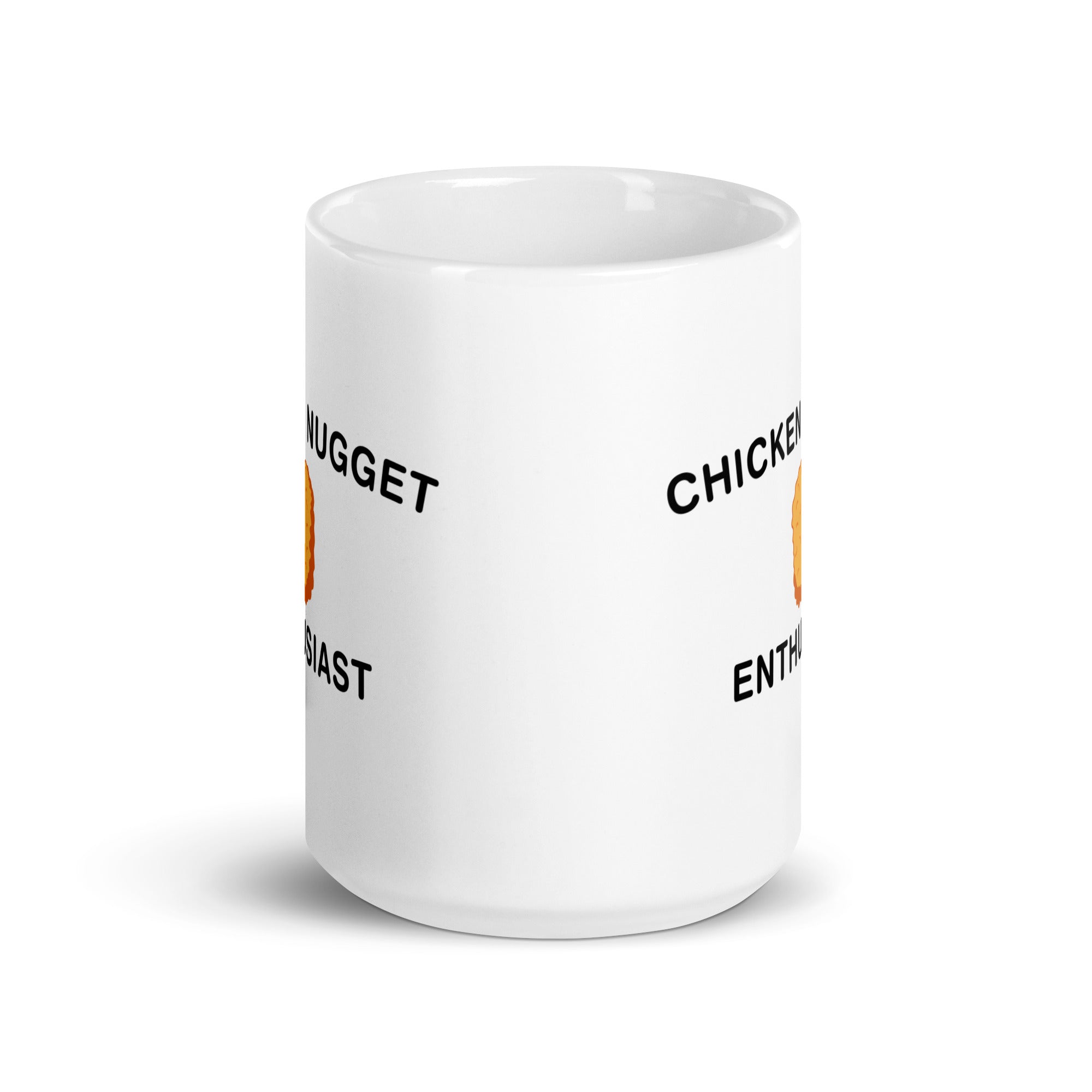 Chicken Nugget Enthusiast White glossy mug