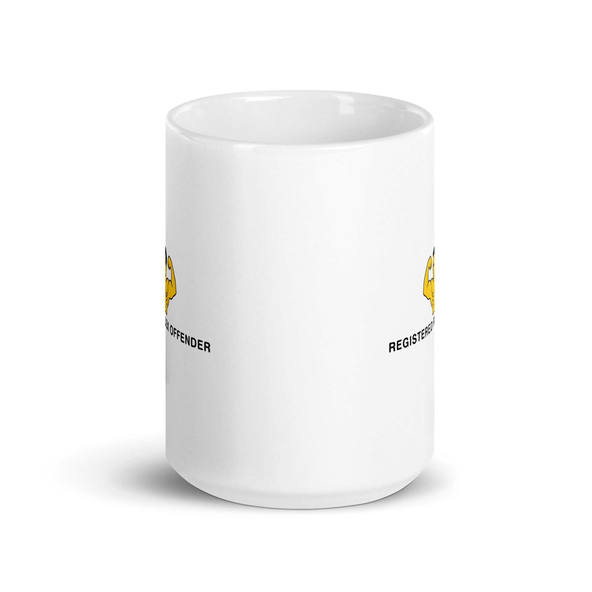 Registered Flex Offender White glossy mug