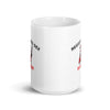 Registered Sex Defender White glossy mug