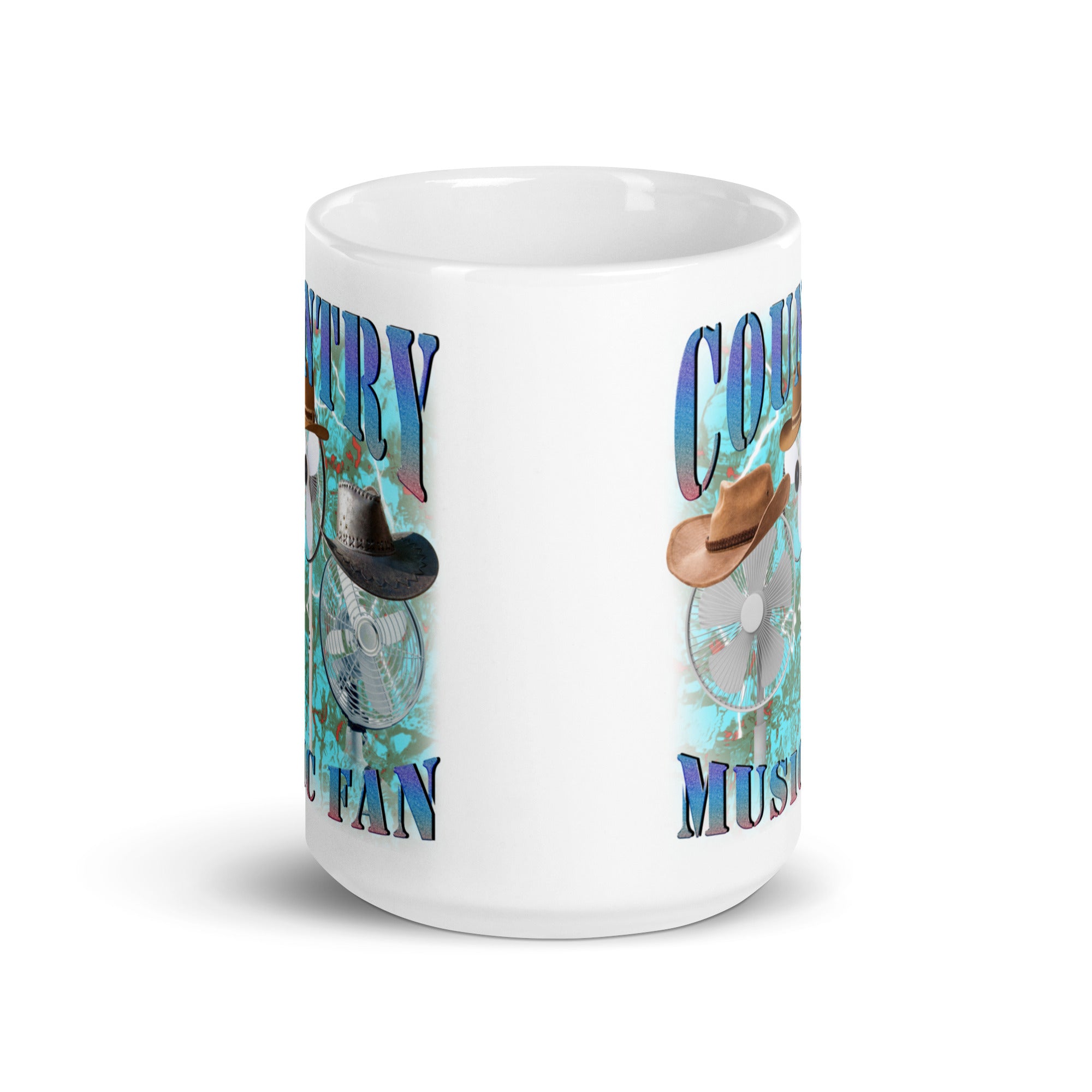 Country Music Fan White glossy mug