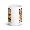 I Love Dumb Blondes White glossy mug