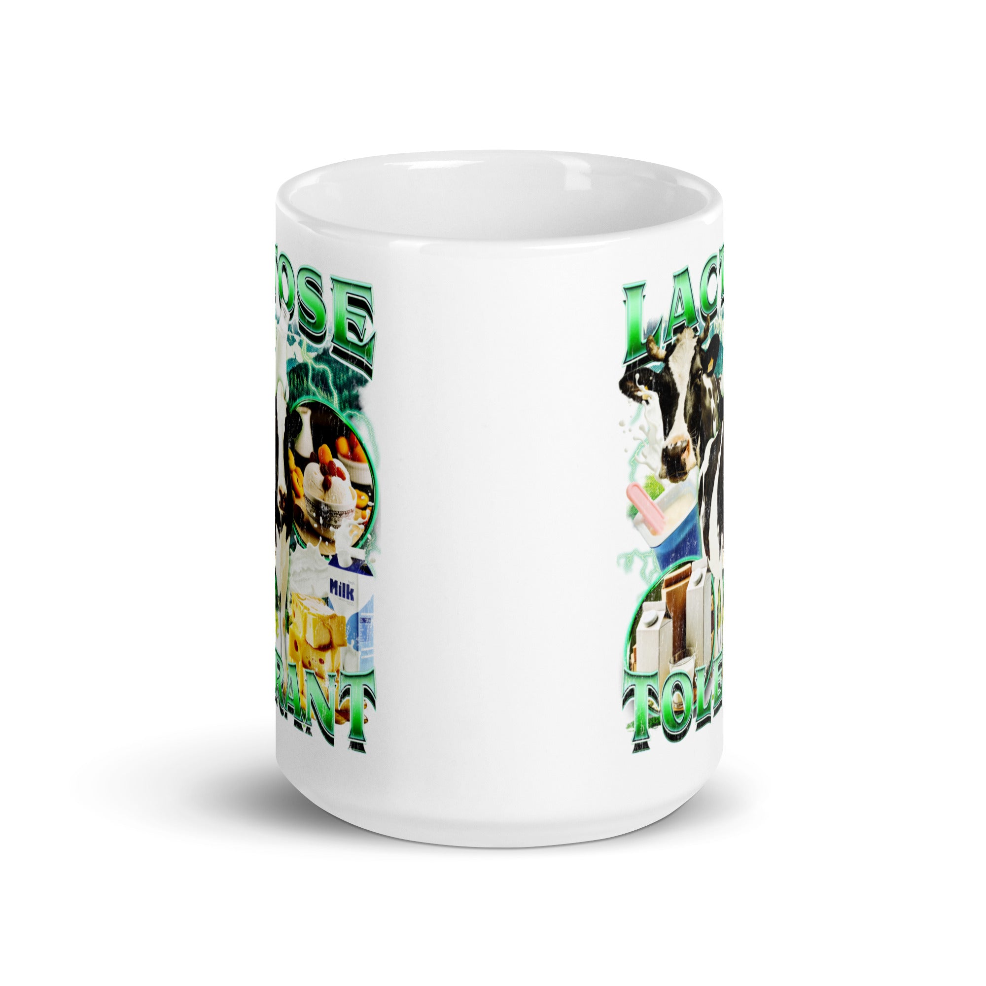 Lactose Tolerant White glossy mug