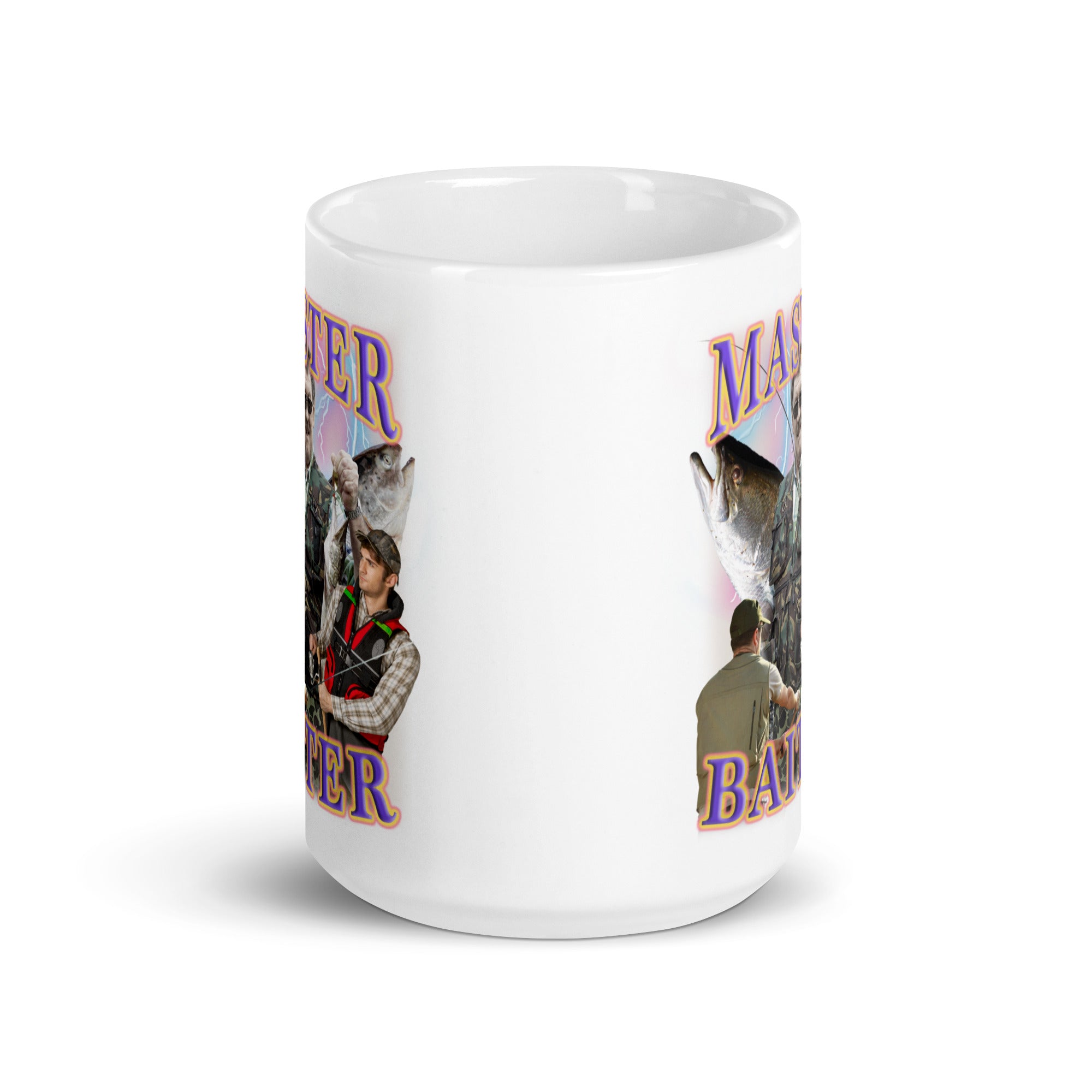 Master Baiter White glossy mug