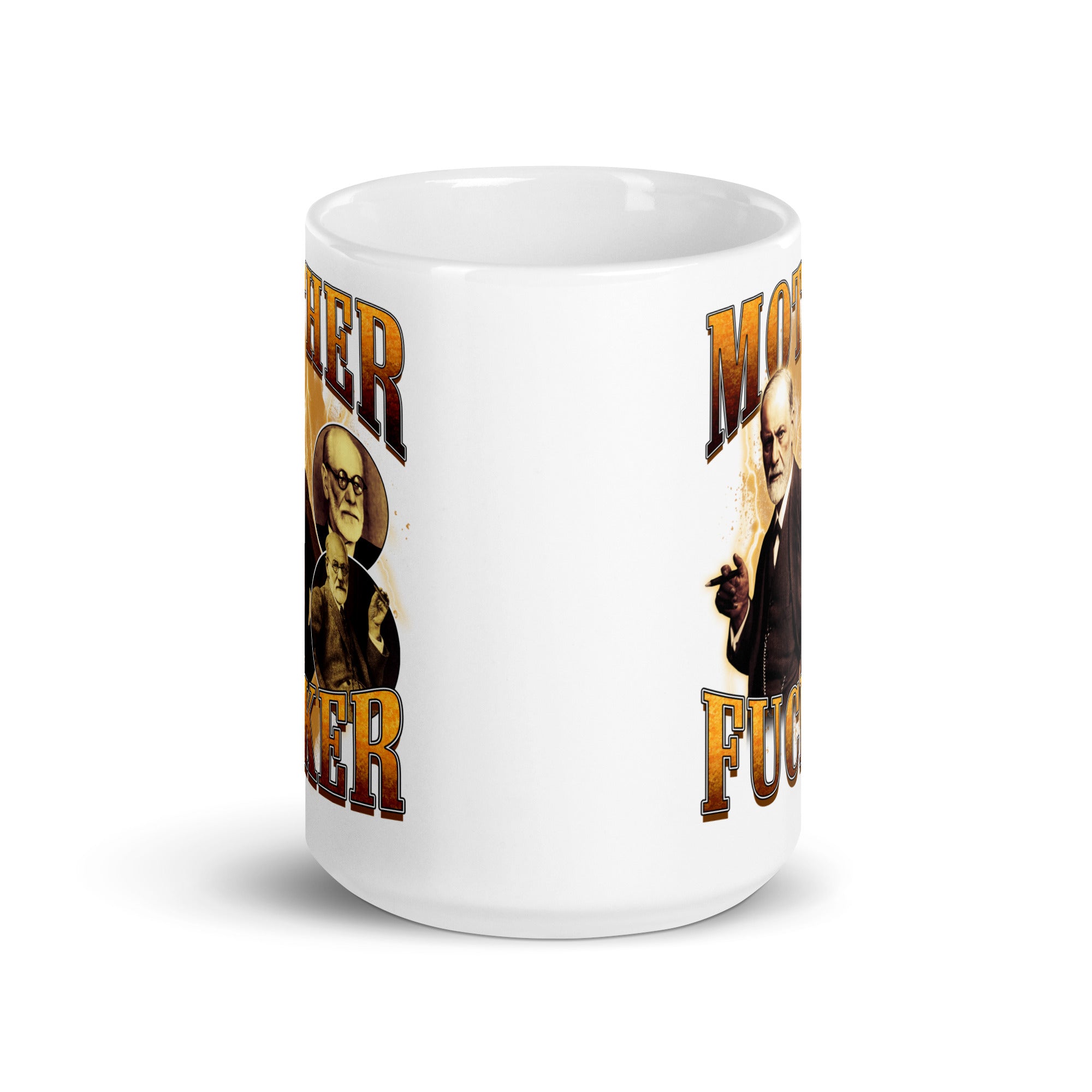 Mother Fucker White glossy mug