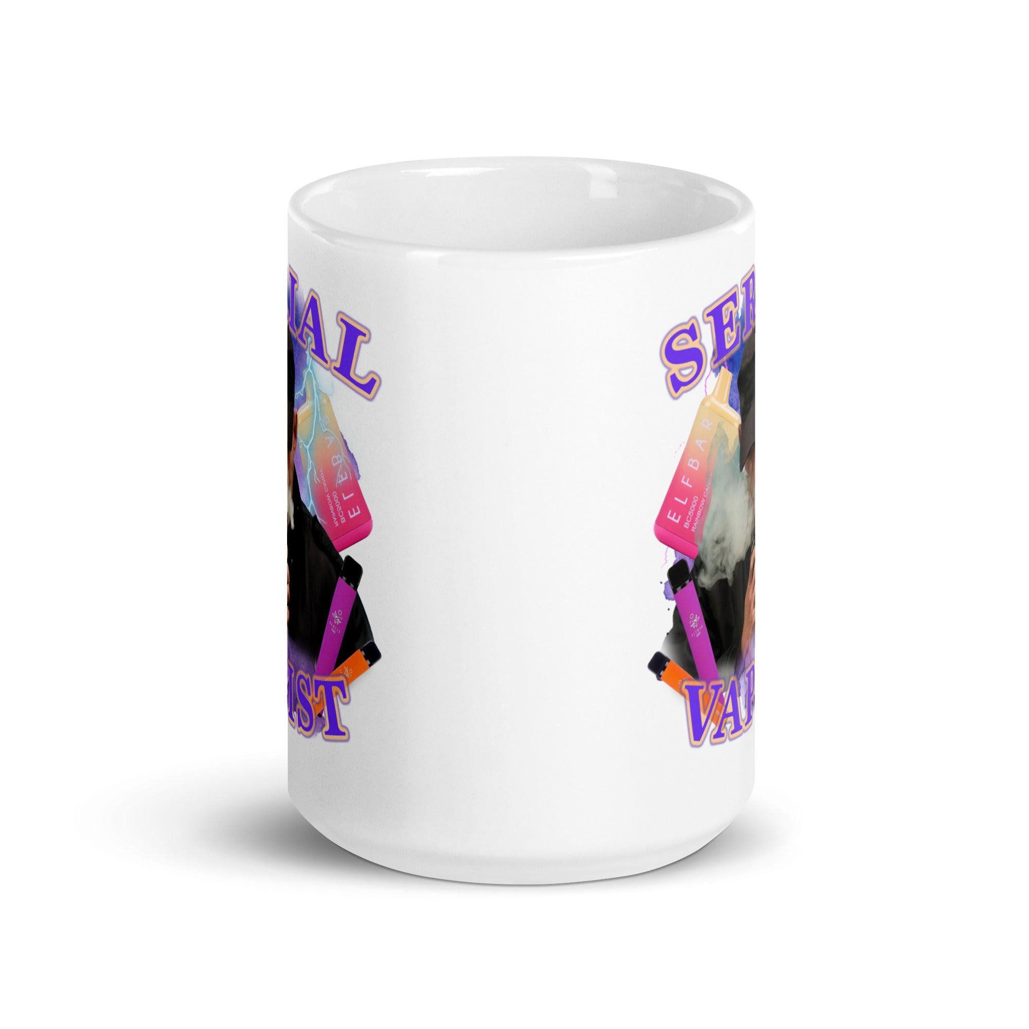 Serial Vapist  White glossy mug