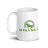 Alpha Male White glossy mug