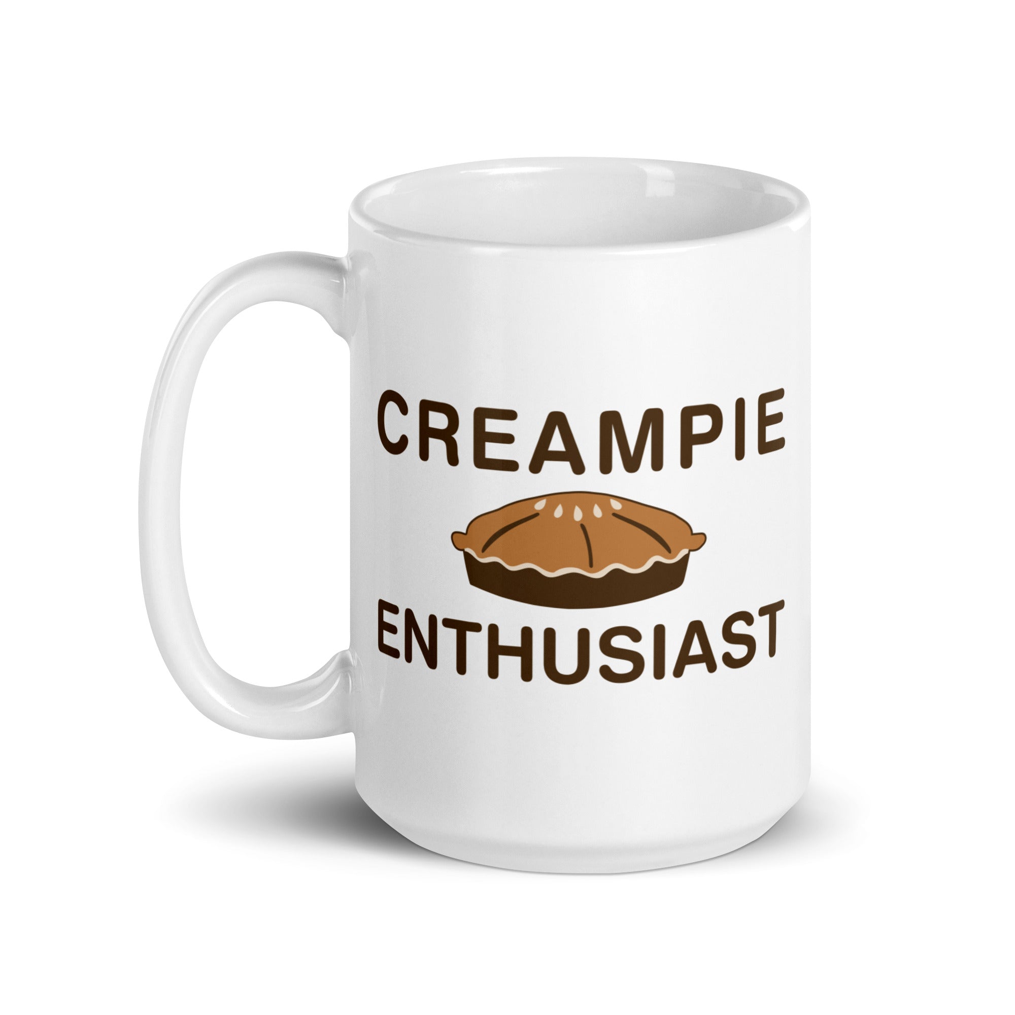 Creampie Enthusiast White glossy mug