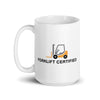 Forklift Certified White glossy mug