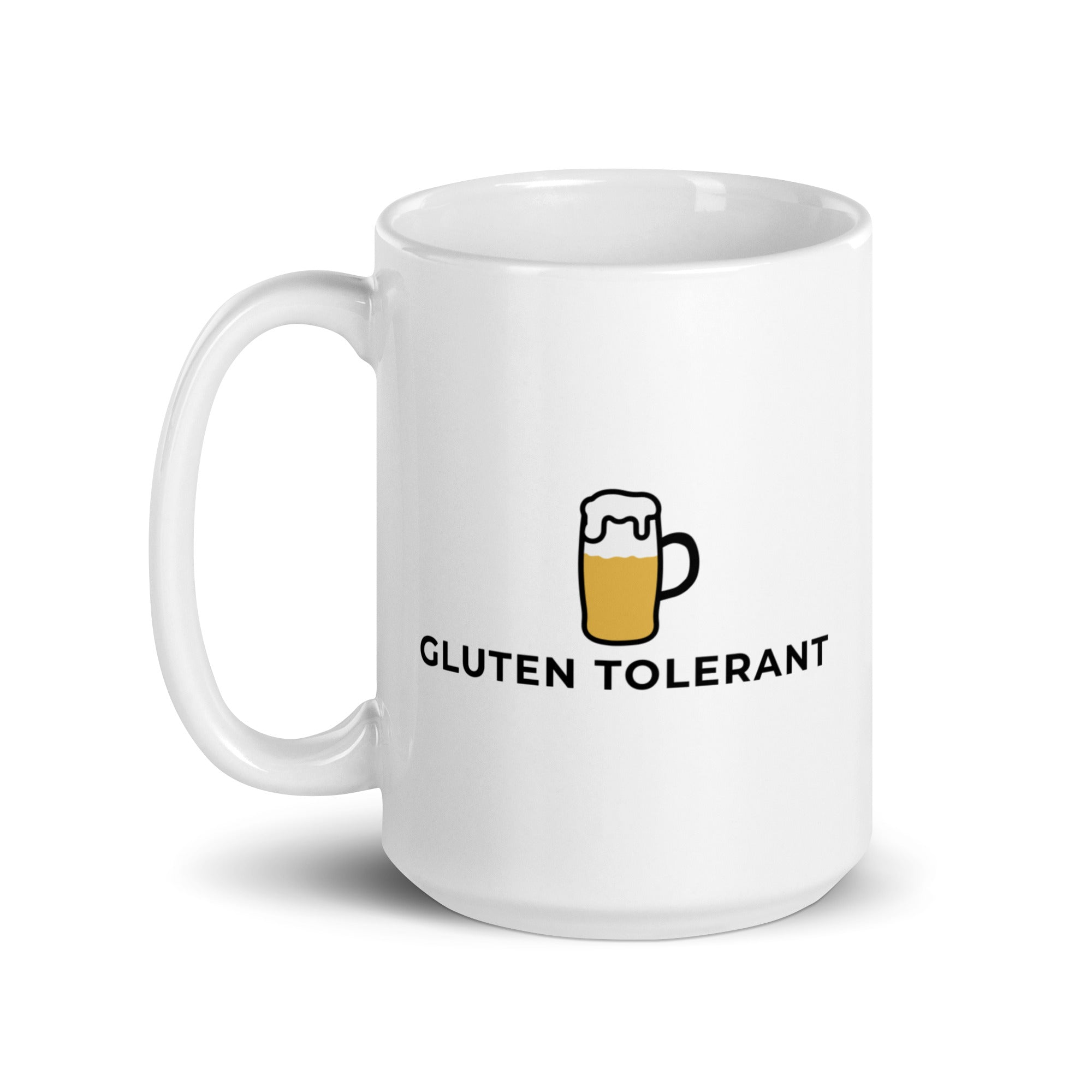 Gluten Tolerant White glossy mug