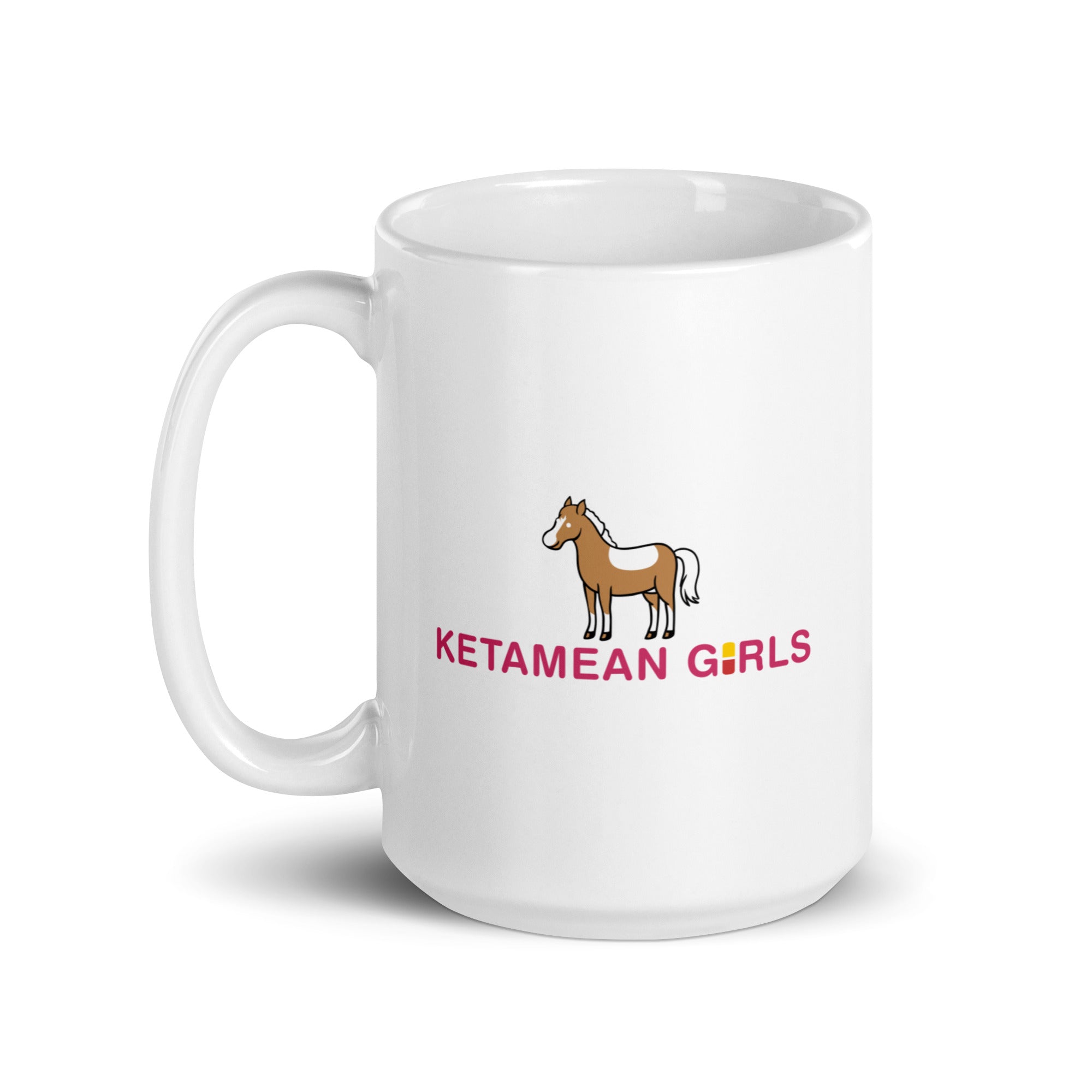 Ketamean Girls White glossy mug