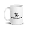 Lactose Tolerant White glossy mug