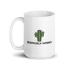 Seriously Horny White glossy mug