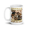 Cougar Hunter White glossy mug