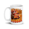 Meat Rubber White glossy mug