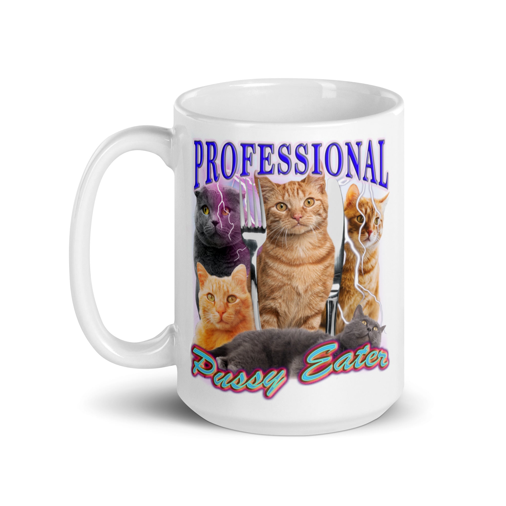 Professional Pussy Eater White glossy mug