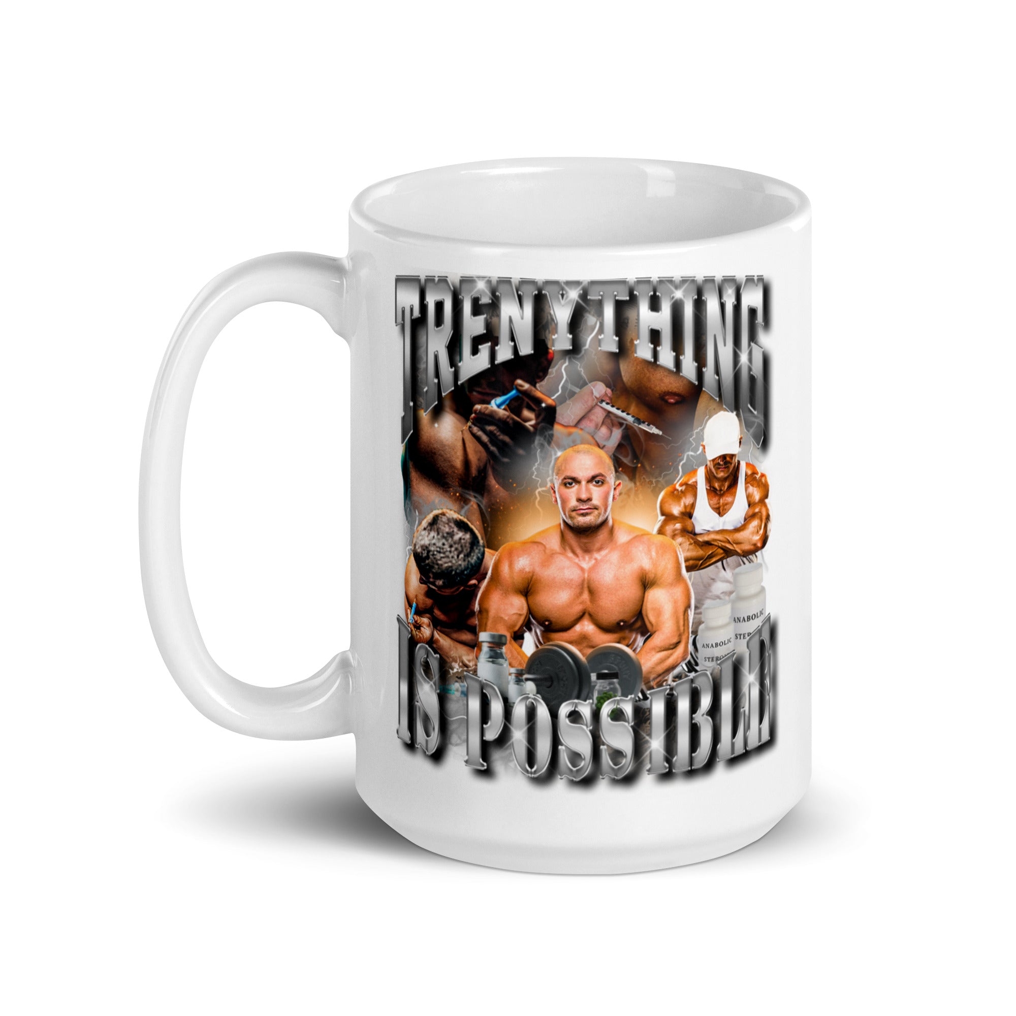 Trenything is Possible White glossy mug