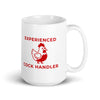 Experienced Cock Handler White glossy mug