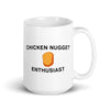 Chicken Nugget Enthusiast White glossy mug