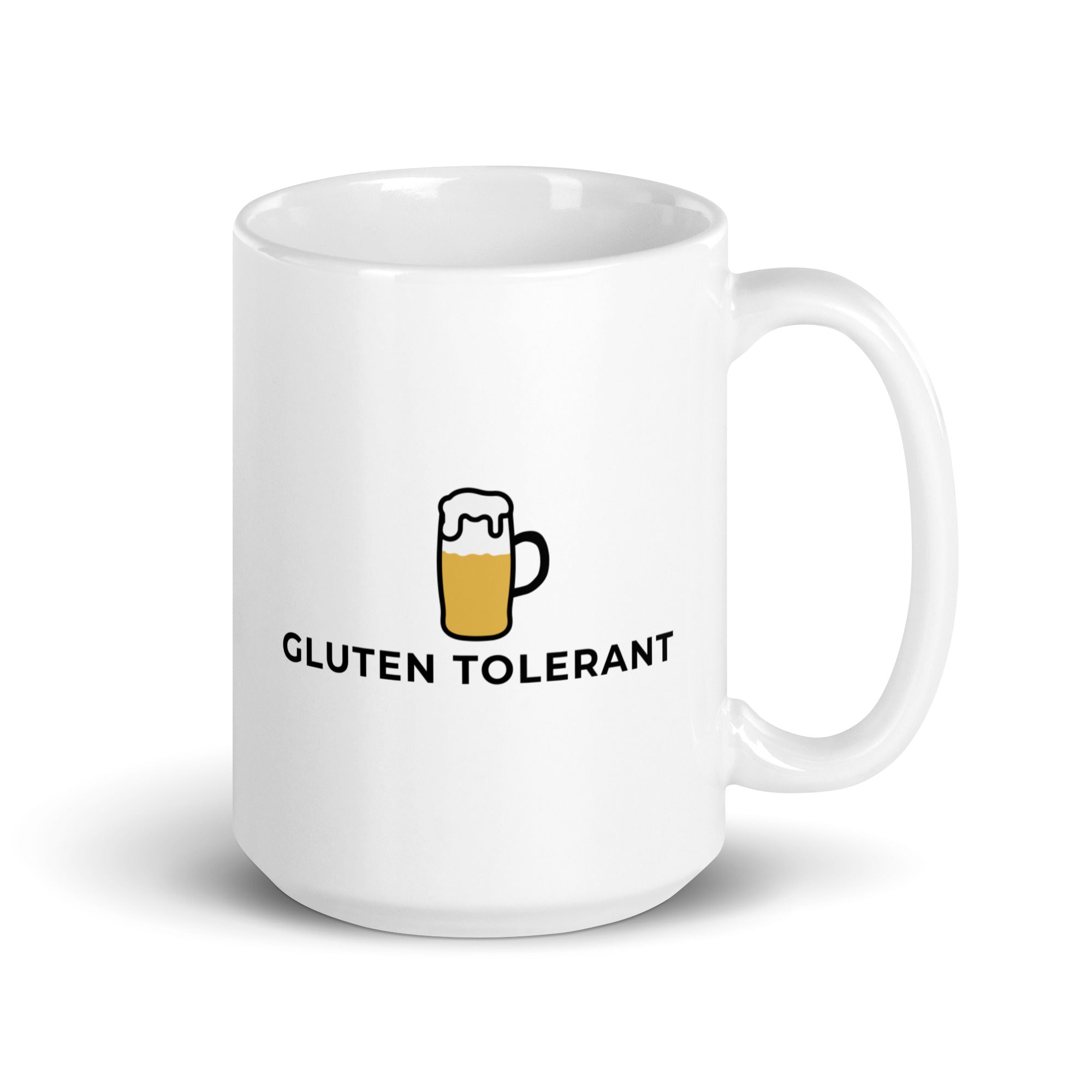 Gluten Tolerant White glossy mug