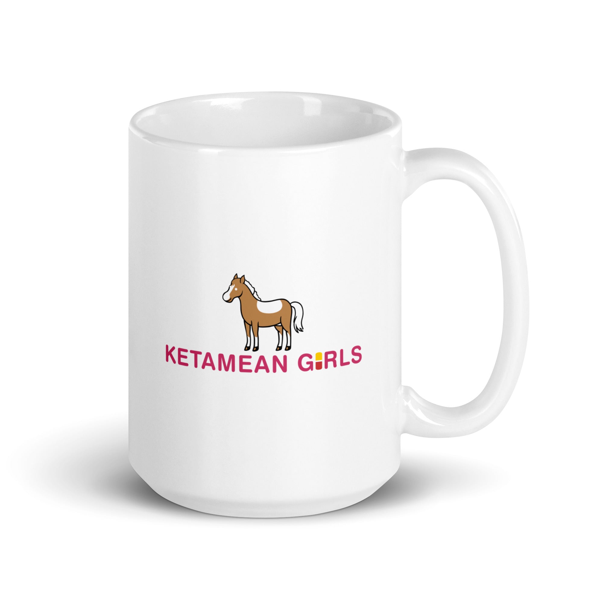 Ketamean Girls White glossy mug