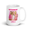 Ketamean Girls White glossy mug