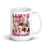 I love Older Women White glossy mug