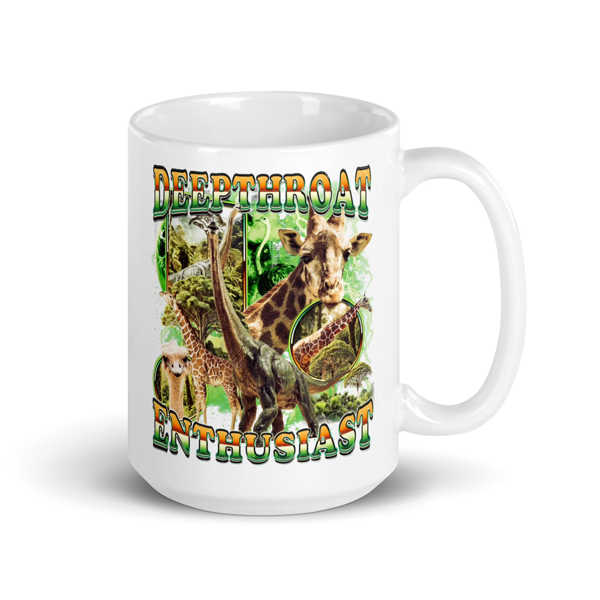 Deepthroat Enthusiast White glossy mug