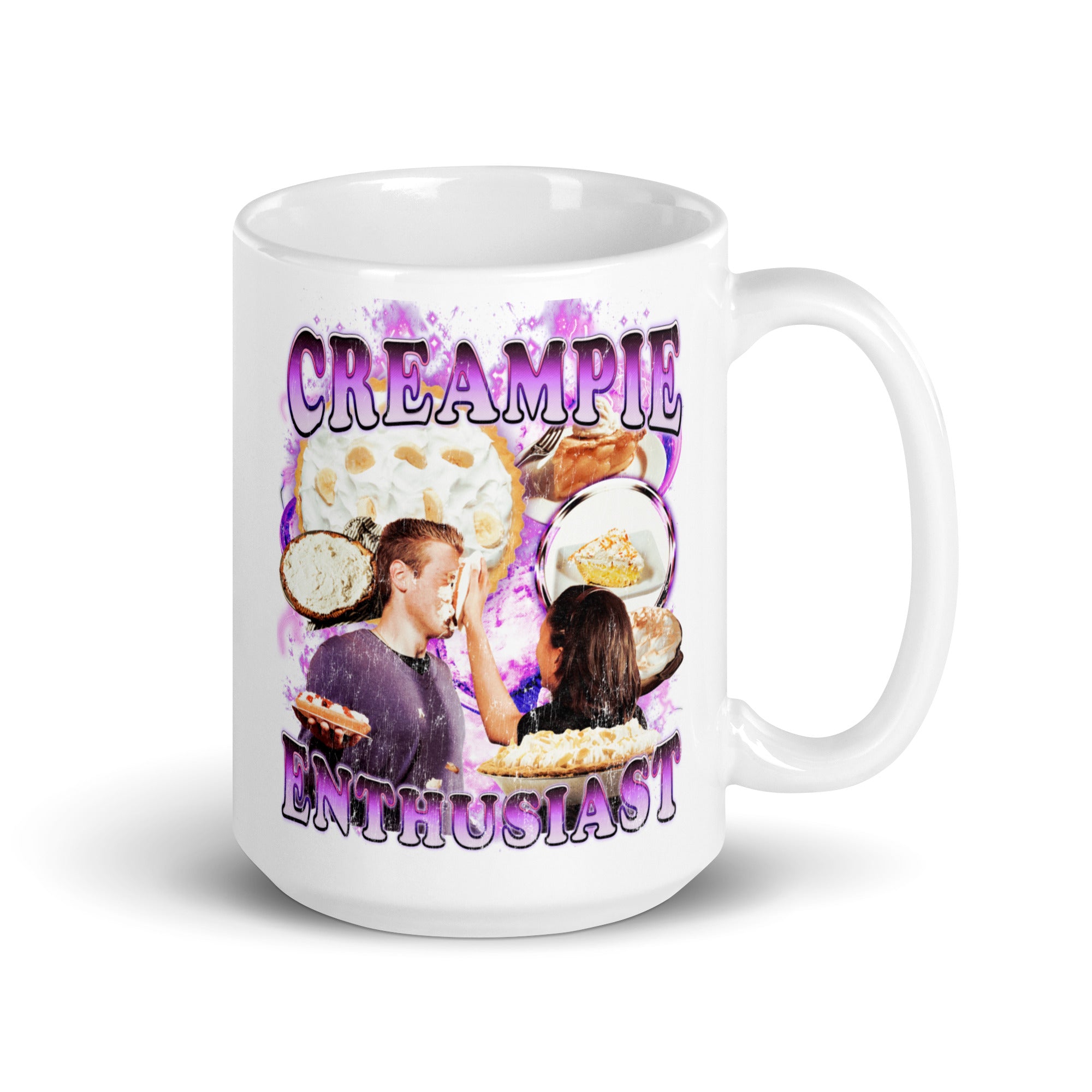 Creampie Enthusiast White glossy mug