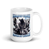 Human by Chance Alpha by Choice White glossy mug