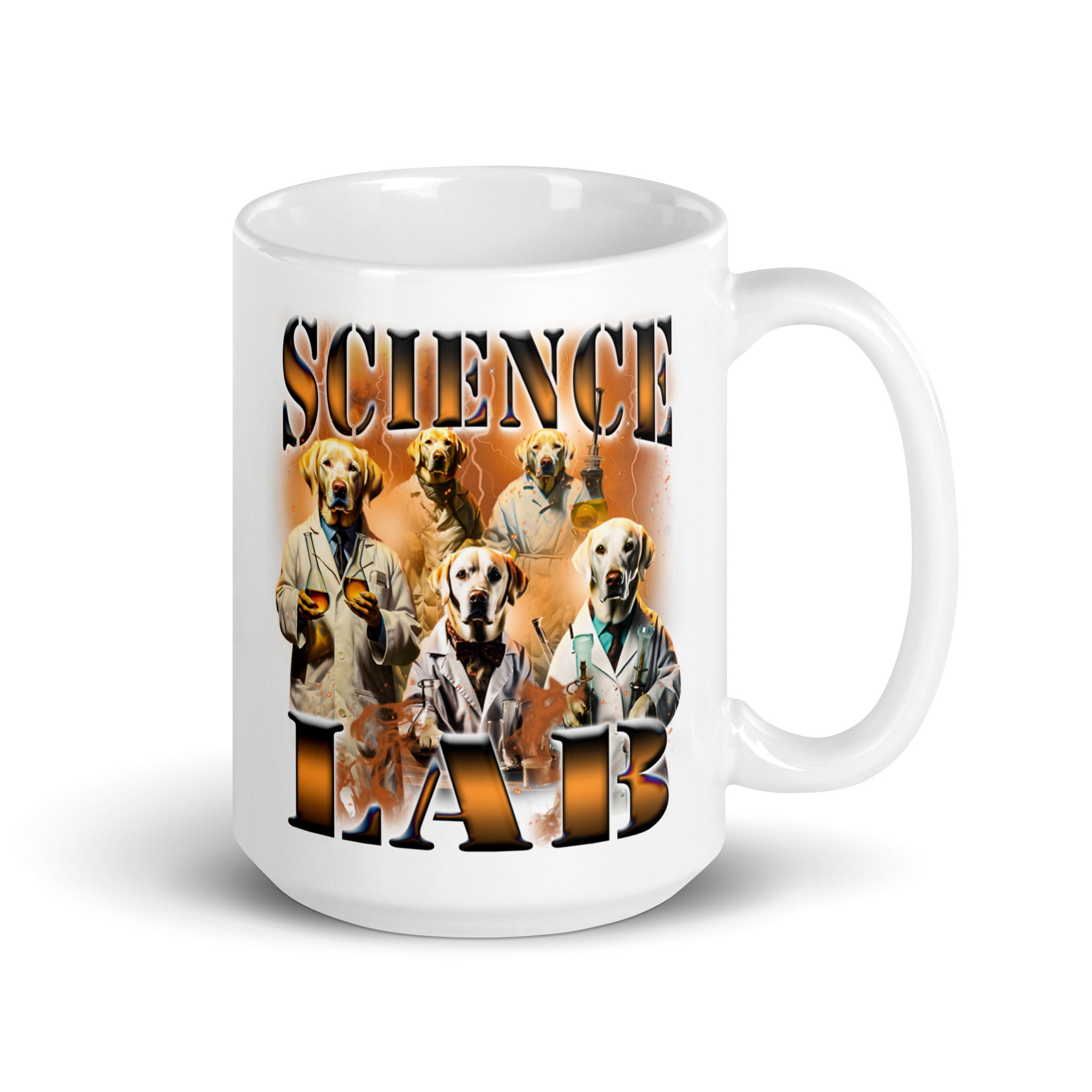 Science Lab White glossy mug