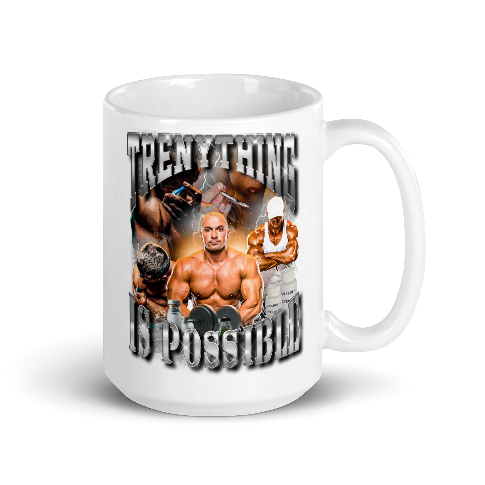 Trenything is Possible White glossy mug