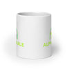 Alpha Male White glossy mug