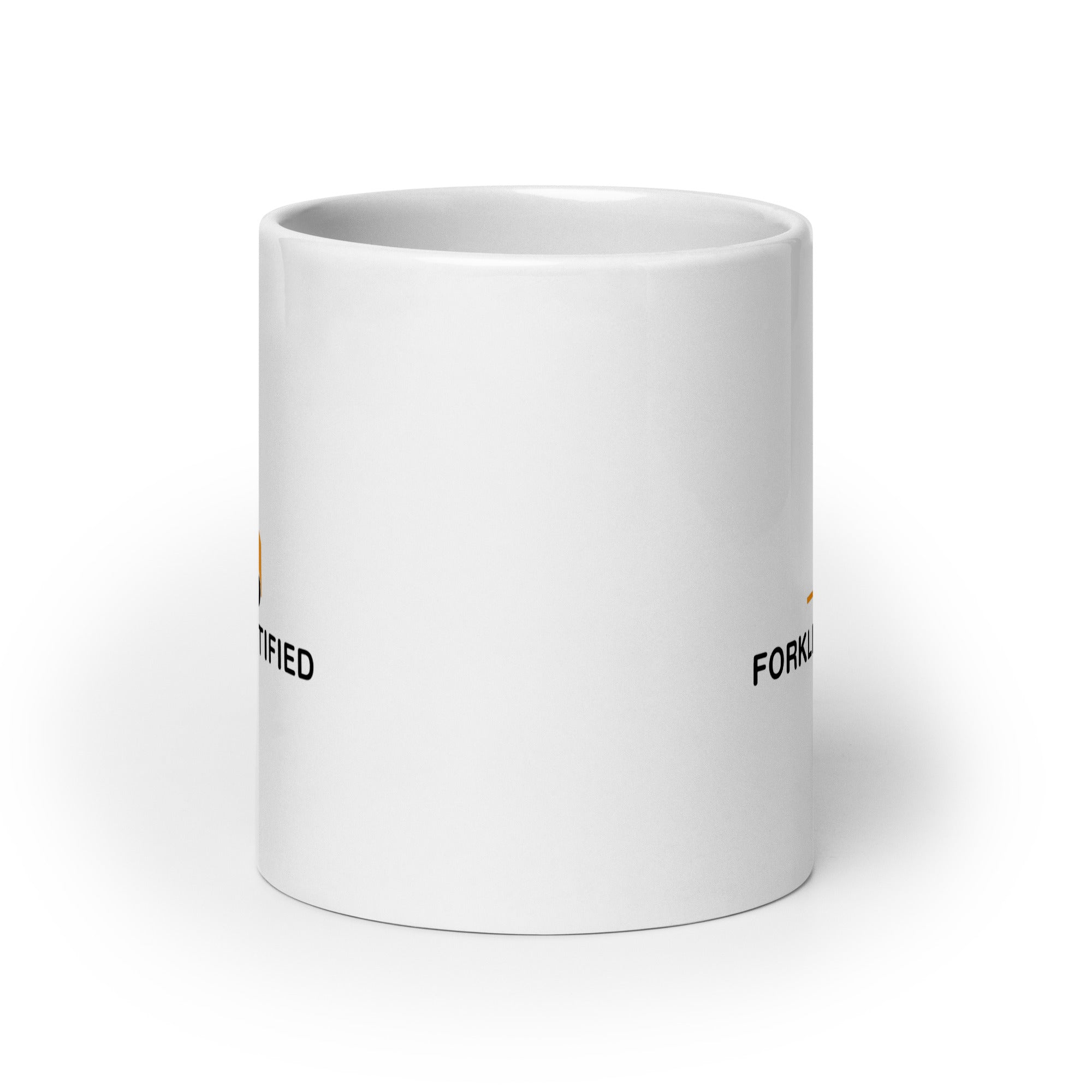 Forklift Certified White glossy mug