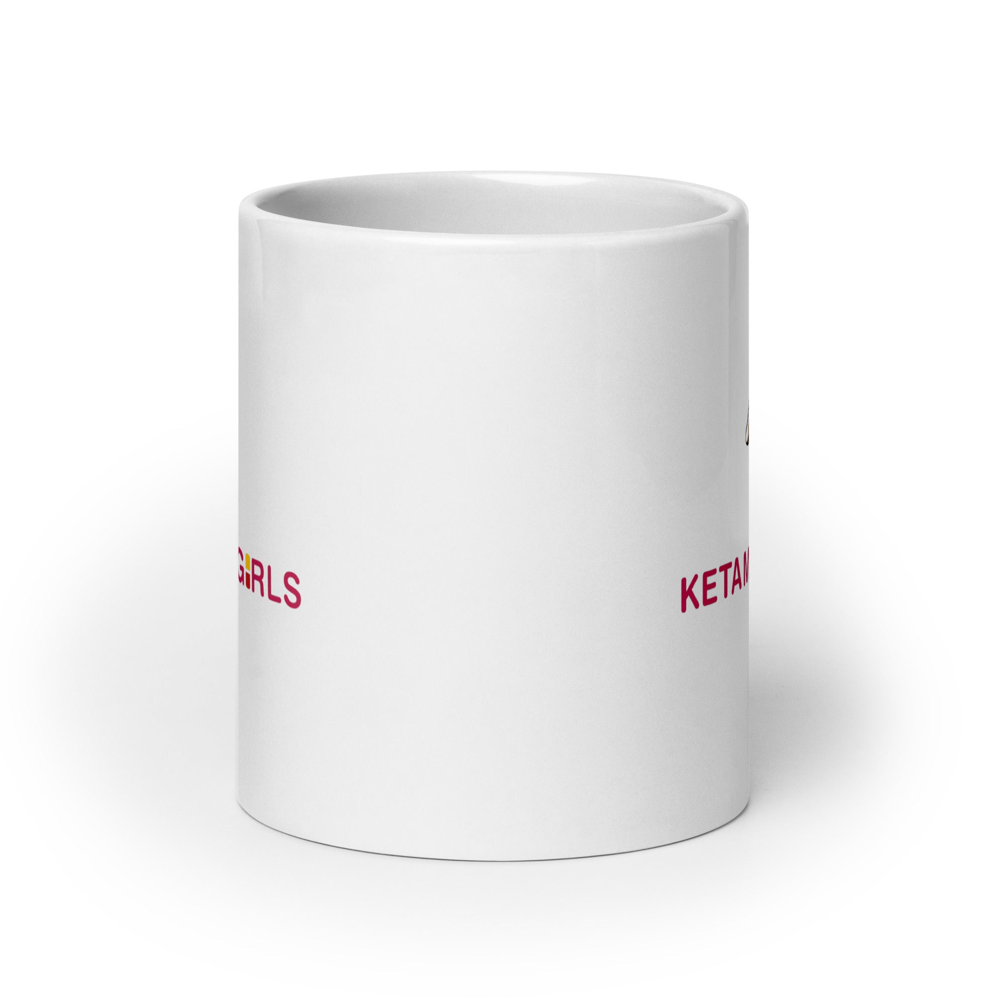 Ketamean Girls White glossy mug