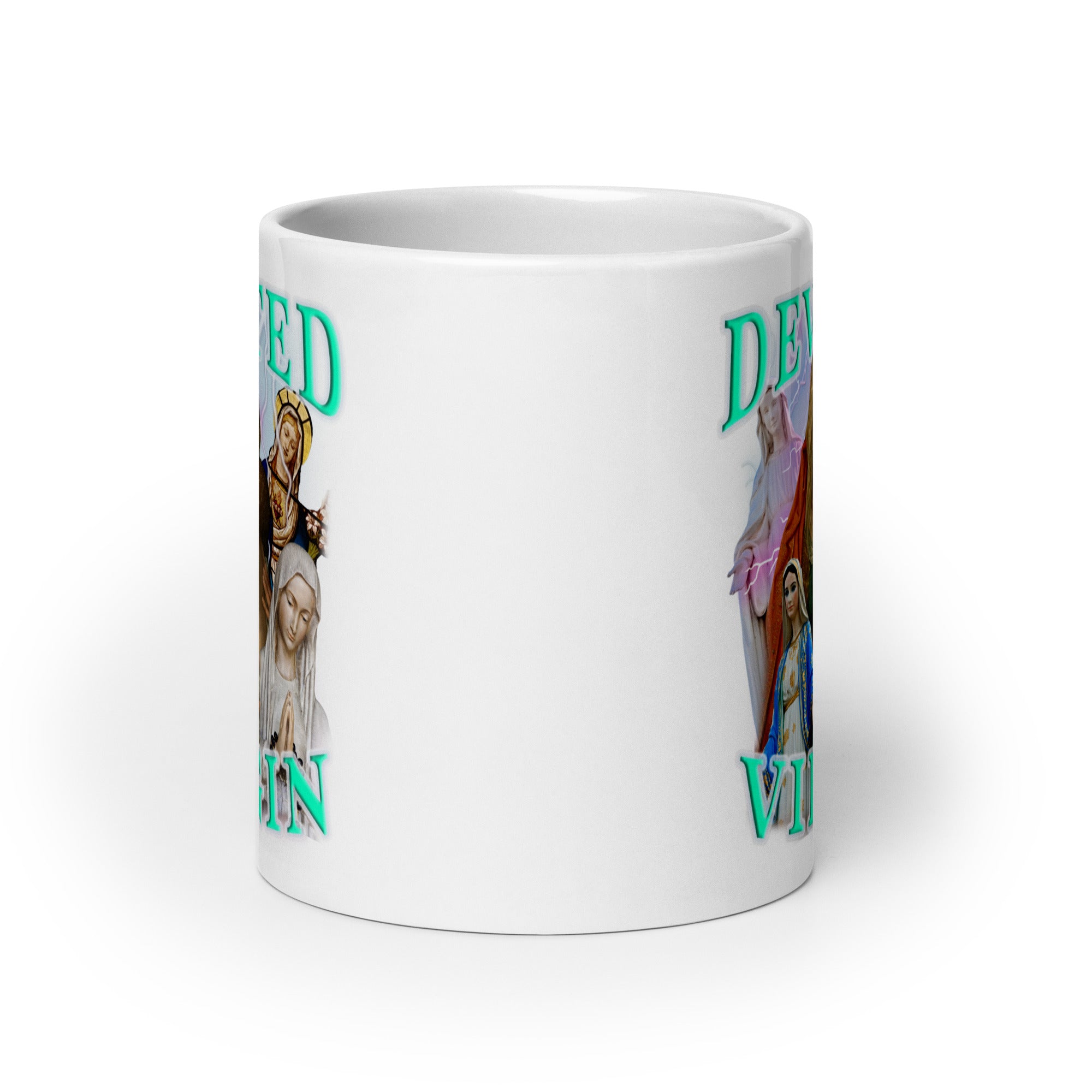 Devoted Virgin White glossy mug