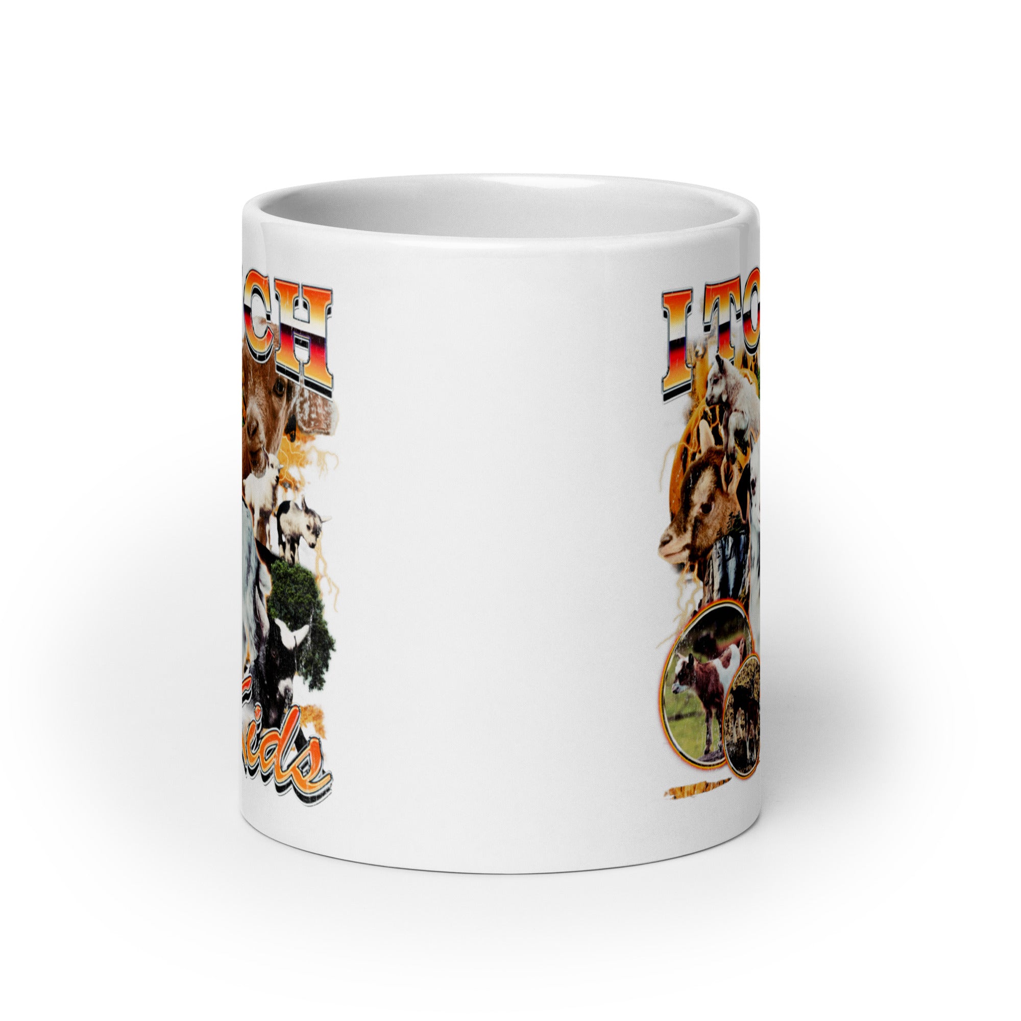 I Touch Kids White glossy mug