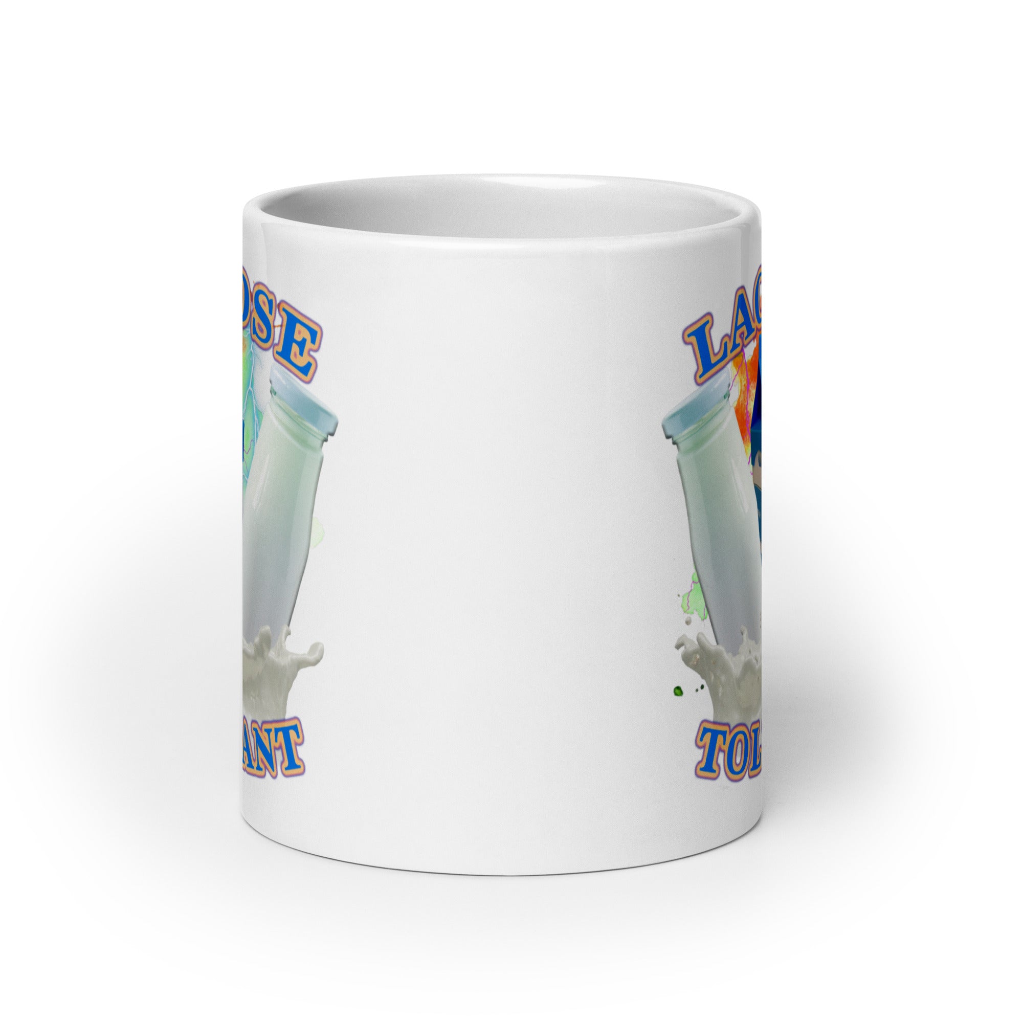 Lactose Tolerant White glossy mug