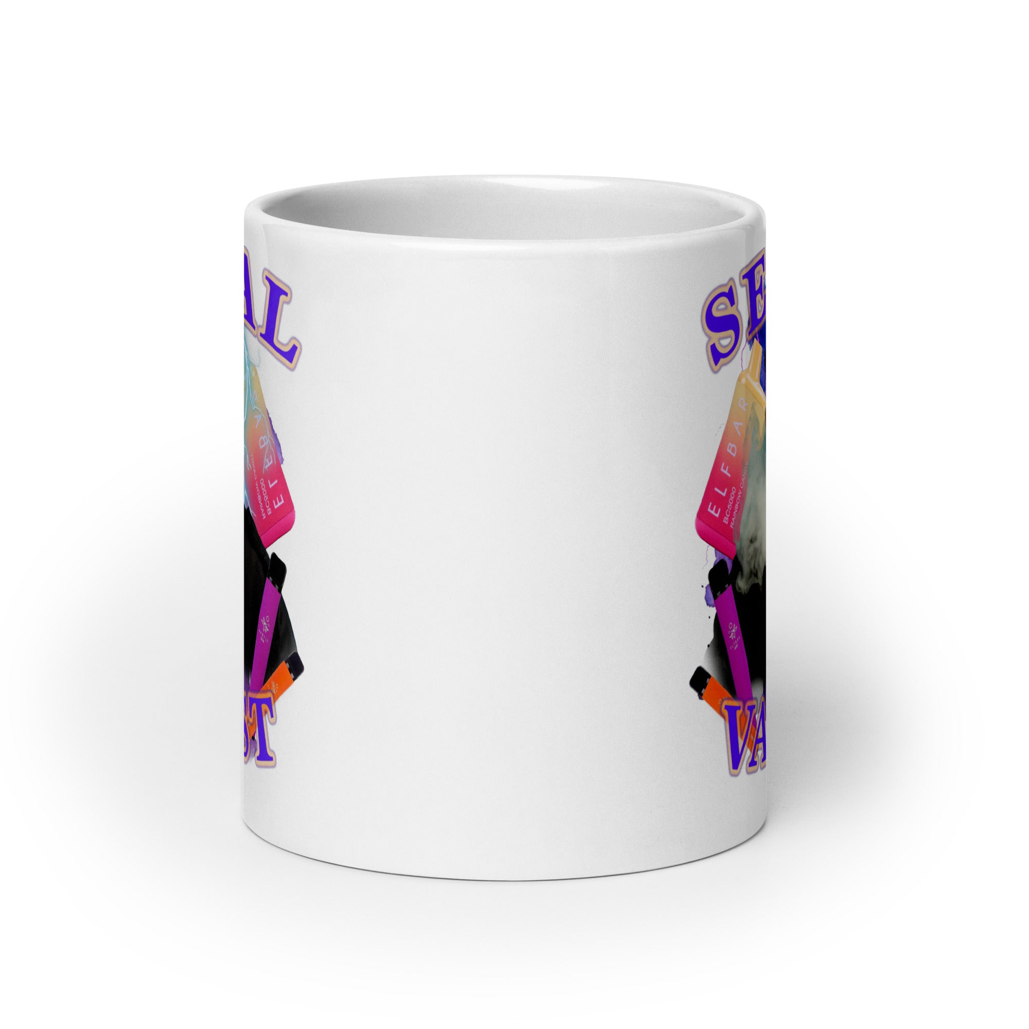 Serial Vapist  White glossy mug