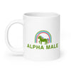 Alpha Male White glossy mug