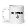 Sir Cumcise White glossy mug