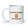 Chicken Nugget Enthusiast White glossy mug