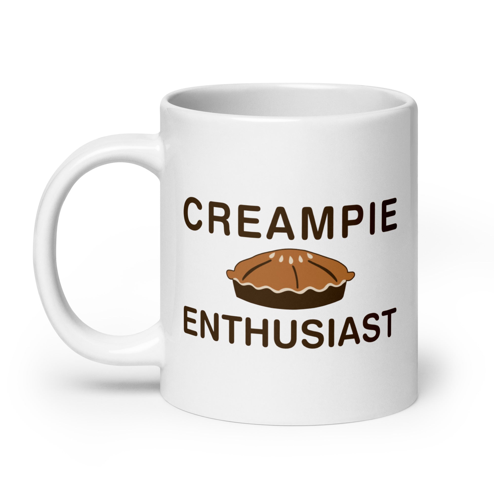 Creampie Enthusiast White glossy mug