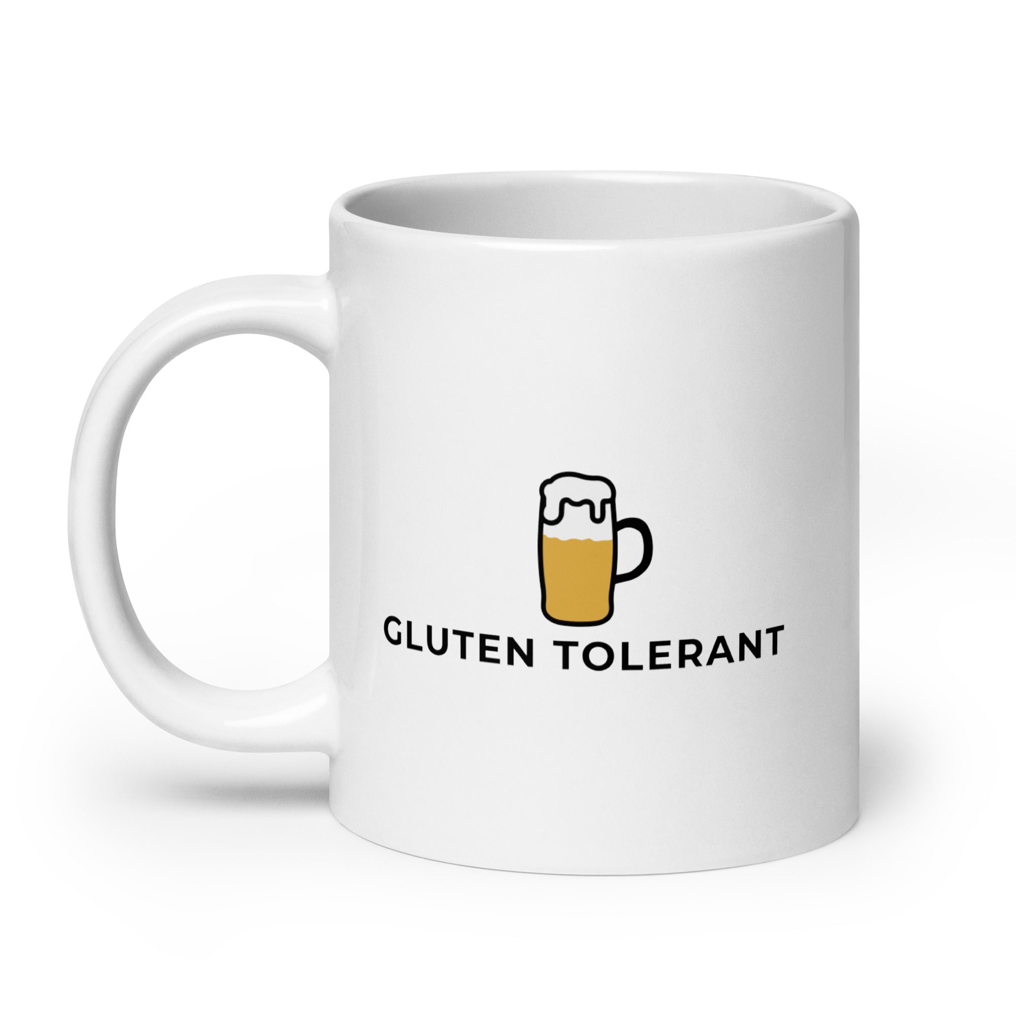 Gluten Tolerant White glossy mug