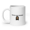 Jesus has Rizzen White glossy mug