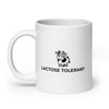 Lactose Tolerant White glossy mug