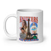 Knitters in Paris White glossy mug