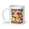 Chicken Nugget Enthusiast White glossy mug