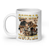 Cougar Hunter White glossy mug