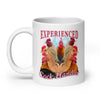 Experienced Cock Handler White glossy mug