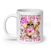 I Put the UTI in Cutie White glossy mug